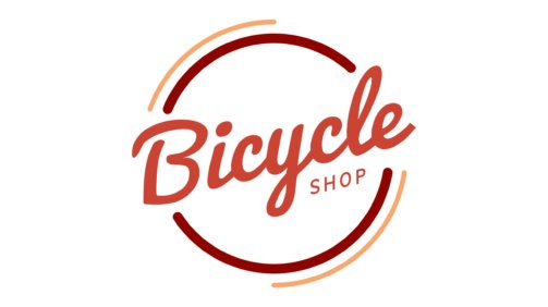 Bicycle shop logo design vector